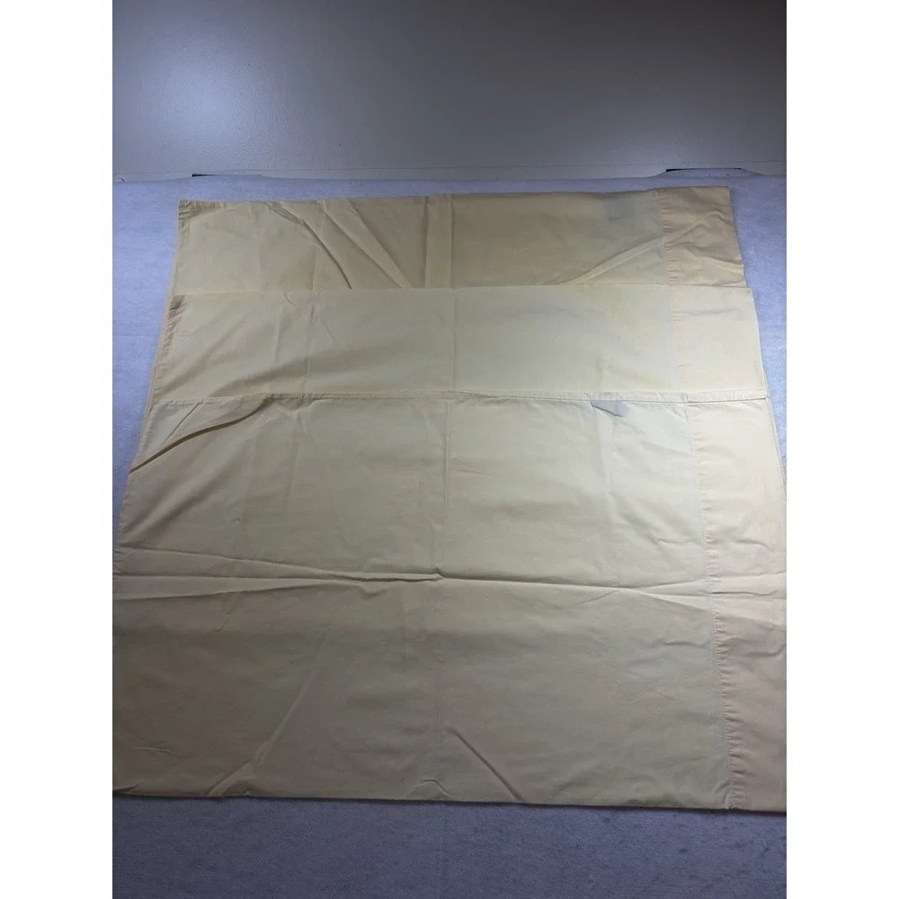 Lauren Ralph Lauren 100% Cotton Creamy Pale Yellow Set‎ of 3 Std. Pillowcases